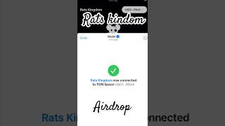 RATS KINDOM #Airdrop #telegrambot #foryou #fyp #viralshort #crypto #cryptocurrency  #airdropmining