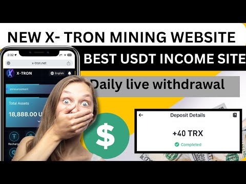 NEW TRX TRON-X Income site 2024 | TRX Earning platform | 40 trx withdraw Binance | Free usdt site