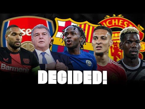 🚨 BARÇA 4 DEALS! ANTONY AND STERLING DECISION! POGBA UPDATES, PEP…