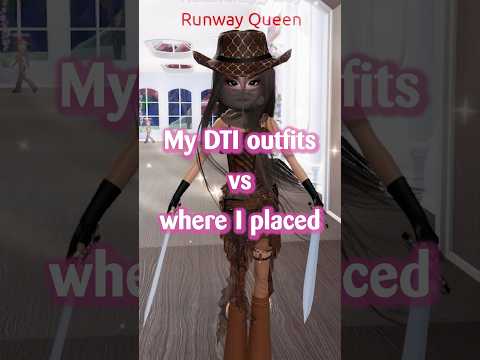 DRESS TO IMPRESS outfits vs where they placed #roblox #dresstoimpress #dti #edit #viral #shorts