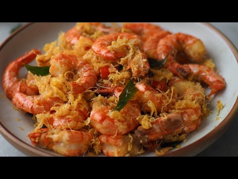 How To Make Malaysian Style Butter Prawns | Udang Goreng Mentega | 蛋丝奶油虾