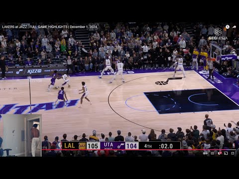 FlightReacts To LAKERS at JAZZ | FULL GAME HIGHLIGHTS | December 1, 2024