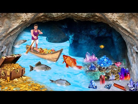 Underground River Machli Wala Gold Treasure Hunt Diamonds Khazana Hindi Kahaniya Hindi Moral Stories