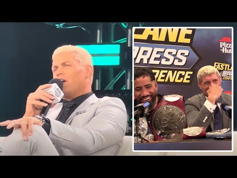 Cody Rhodes On Infamous Drunk Press Conference With Jey Uso | WWE World