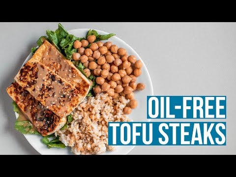 2-Minute Oil-Free Tofu Steaks Recipe | Whole Food Plant Based 🌿