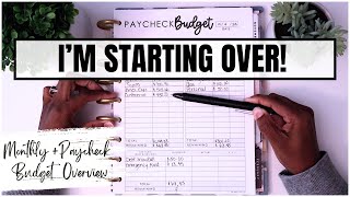 RESTARTING MY BUDGETING JOURNEY! | BUDGET WITH ME | OCTOBER 2024 BUDGET OVERVIEW | BUDGET RESET