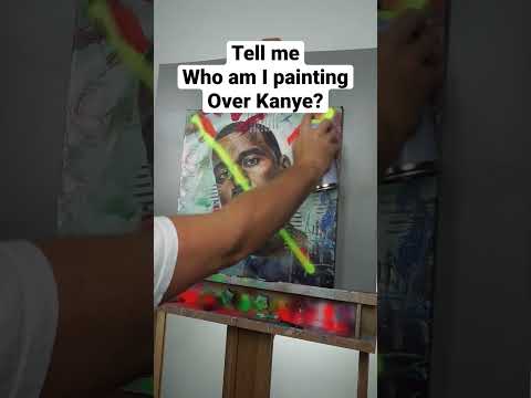 Tell me who am I painting over Kanye?! 🤷🏼‍♂️