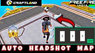 Auto hadshot craftland map code | Free fire only headshot craftland map by HN SHRI #craftland