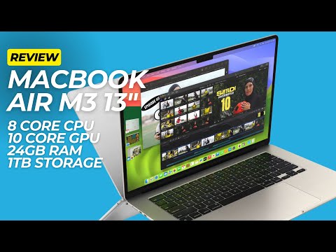 M3 13" MacBook Air Review - 8 Core CPU, 10 Core GPU, 24GB RAM, 1TB Storage