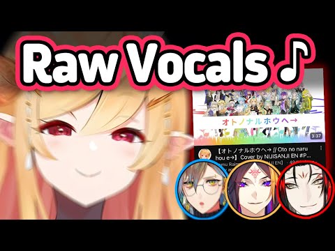 Pomu showing off Raw vocals of Vox Shu Ike from Oto no naru hou e Cover by Nijisanji EN