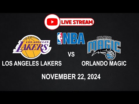 NBA LIVE! LAKERS vs MAGIC | NBA REGULAR SEASON | November 22, 2024 | NBA2K24 Simulation Only