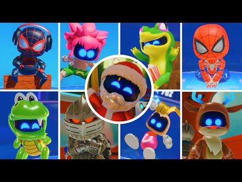 Astro Bot All New Characters, Costumes, Crash Site Update (Winter Wonder)