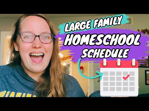 NEW Large Family Homeschool Schedule|| Tips For Daily Routines