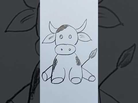 Easy cow drawing| easy drawing for kids