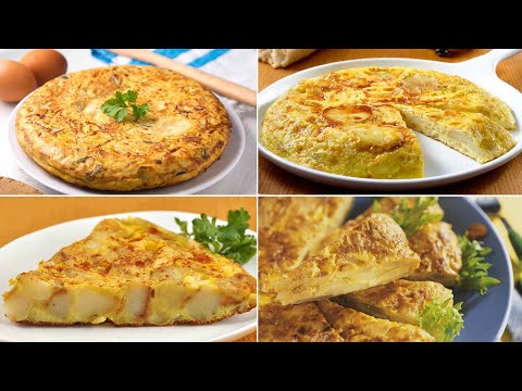 Top 4 Spanish Omelette Recipes | Easiest Breakfast Recipe | Tortilla De Patata