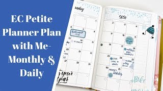 EC Petite Planner Plan with Me- Monthly & Daily