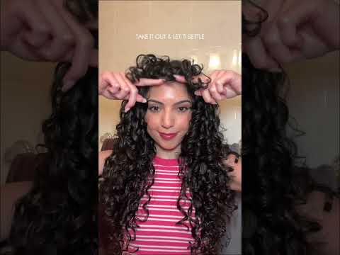 Bangs are getting long? Try this hack, curlies! ✨