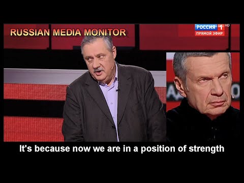 State TV says Russia and not the US is in a position of strength