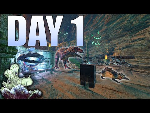 SOLO Claiming Fjordur Most Broken Cave Day 1! | Ark PvP