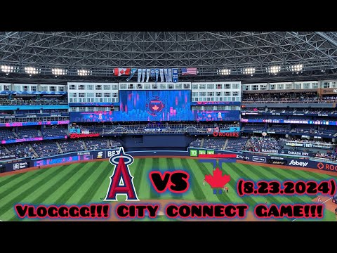 Blue Jays Vs Angels VLOGGGGG!!!!! MY FIRST CITY CONNECT GAME!!! (8.23.2024) MUST WATCH INSANE!!!!!!