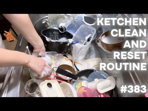 #383 キッチンリセットルーティーン/KITCHEN CLEAN AND RESET ROUTINE.