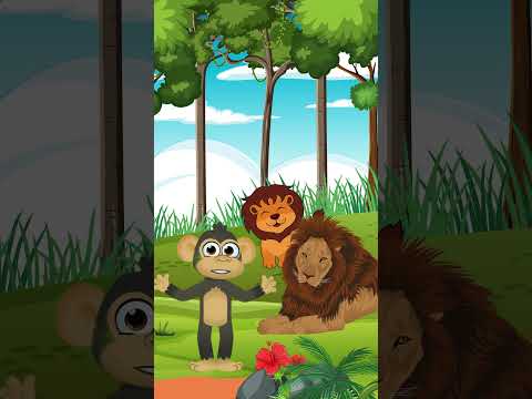 Let's meet the King of the Jungle the Lion.  #youtubeshorts  #viralshorts #kidslearning