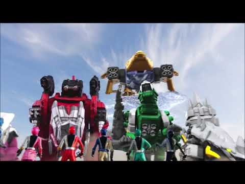 Power Rangers Dino Fury - Megazord Transformations