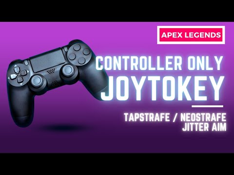 CONTROLLER Only: Tapstrafe and JITTER AIM with Joy2key #apexlegends #controller #joytokey