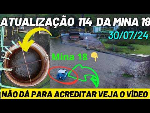 Atualização 114 da Mina 18 da BRASKEM no Mutange | Maceio | Alagoas Brasil | visto de cima em 2.7 K