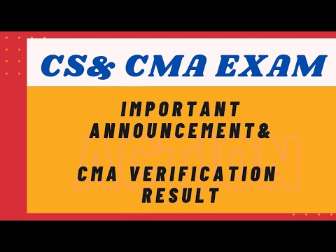 Breaking news for CS | verification result for CMA Students