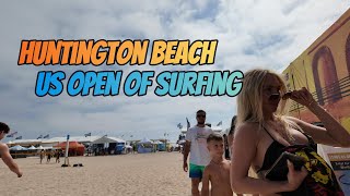 Hungtington Beach California US Open of Surfing 4ktour, people watching