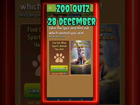 zoo new update quiz complete the quiz and claim the 1000 animal feed zoo new update today#zooairdrop