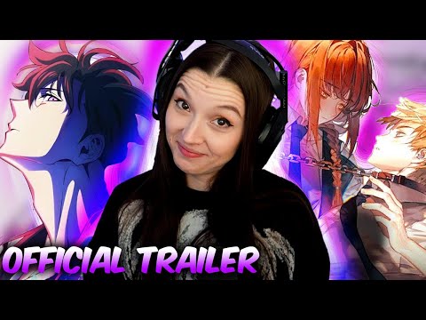 Reacting to Solo Leveling, Chainsaw Man And DAN DA DAN Official Trailers !