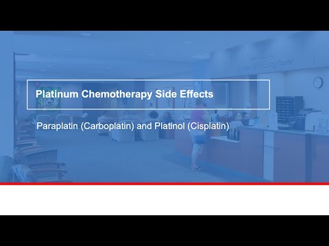 Platinum chemotherapy side effects