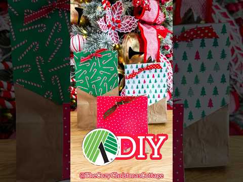 Gift wrap for PENNIES! #shorts #christmas #dollartree