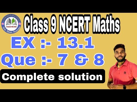 Class 9 maths surface area and volume exercise 13.1question 7 and 6 never solution compass education