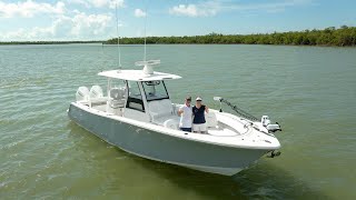 2025 322 Sportsman Center Console Delivery with Matt Roth | The Boat House of Naples #propsspinning