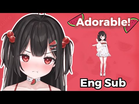 Emi Suika shows off her cute model (eng sub)