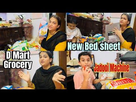 D Mart Grocery Shopping 🛒 | New BedSheet pillows Shopping 🛍️