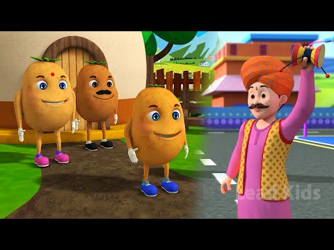 Aloo Kachaloo Beta + Kalu Madari Aaya | 3d Animated Rhymes | Kids Nursery Poems