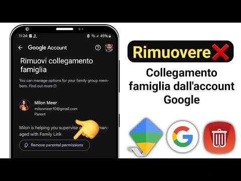 Come rimuovere il collegamento familiare dall'account GOOGLE (2024) | GOOGLE Family Link