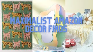 maximalist amazon decor finds!! | groovy, colorful, fun!