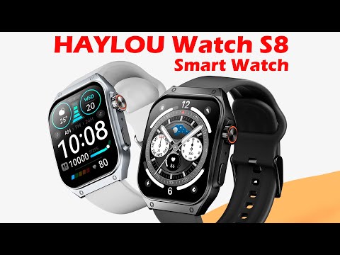 HAYLOU Watch S8 Smart Watch 1.96'' AMOLED Curved Screen Smartwatch Bluetooth Call AI Vioce Assistant