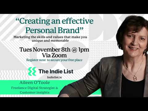 Building your personal freelancer brand - The Indie List November 2022