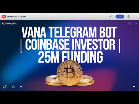 Vana Telegram Bot | Coinbase Investor | 25M Funding | #cryptoairdrop #freeairdrop