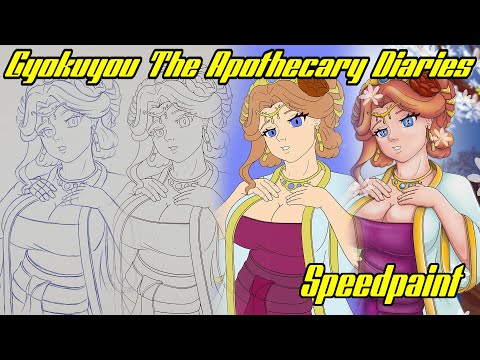 Gyokuyou The Apothecary Diaries Fan art Speedpaint