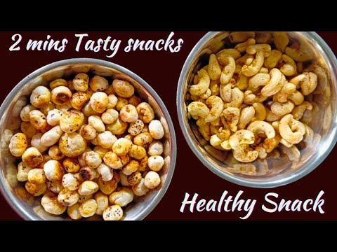 2 min Snacks Recipes | pool makkani snacks | kaju snacks | simple snacks recipes