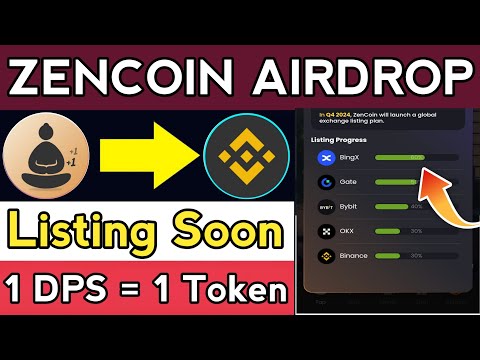 Zencoin Airdrop Listing date || Zencoin Airdrop  || Zen coin New update || Either drop Mini App