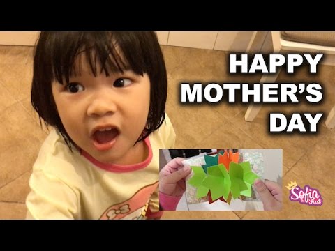 Sophie made a Mother's Day card for Mommy