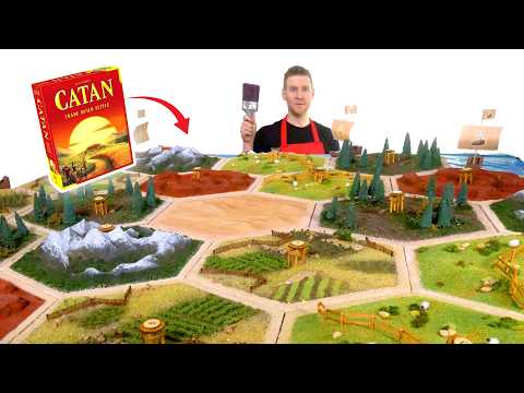 I made a GIANT CATAN Board!!